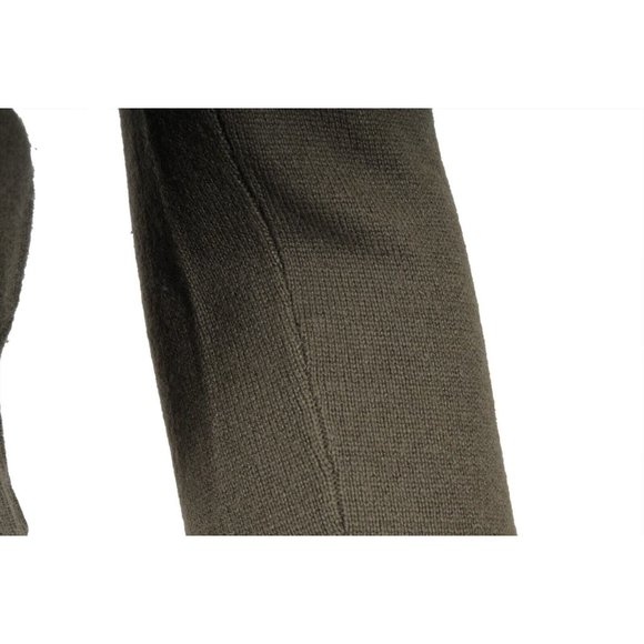 Marni Womens U Neck Sweater Size 40 Olive Green Cashmere Pullover Long Sleeve - Picture 4 of 14